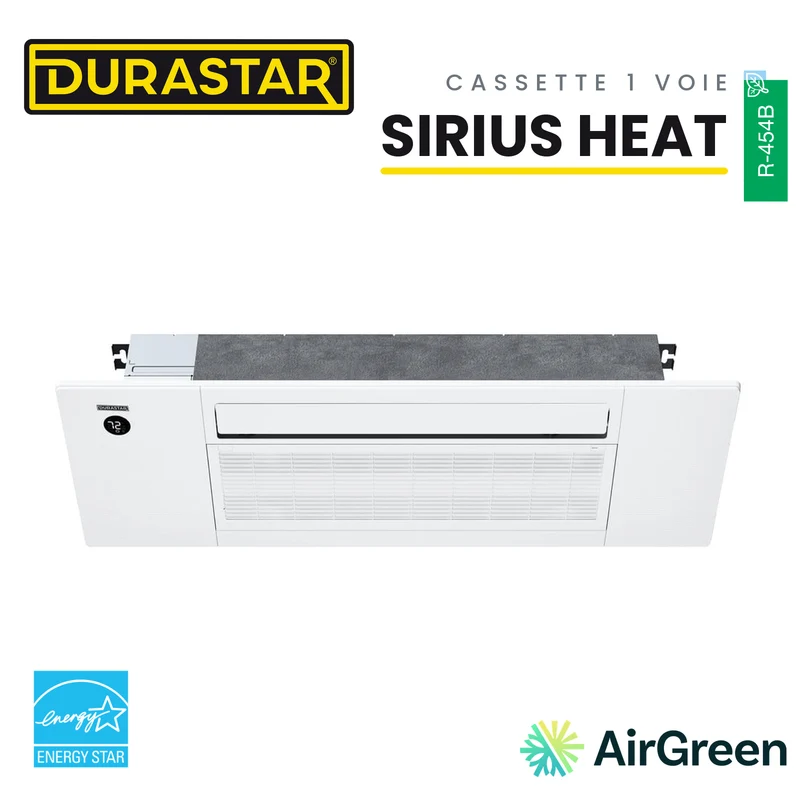 Cassette de Plafond 1-Voie DURASTAR Sirius Heat | 6000 BTU - R454B