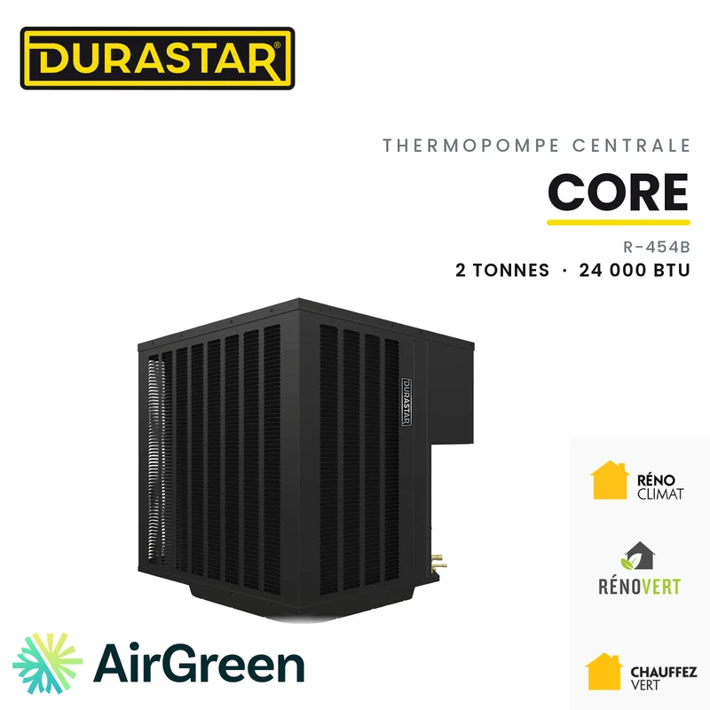 Thermopompe Centrale DURASTAR Core | 2 Tonnes - 24000 BTU - R454B
