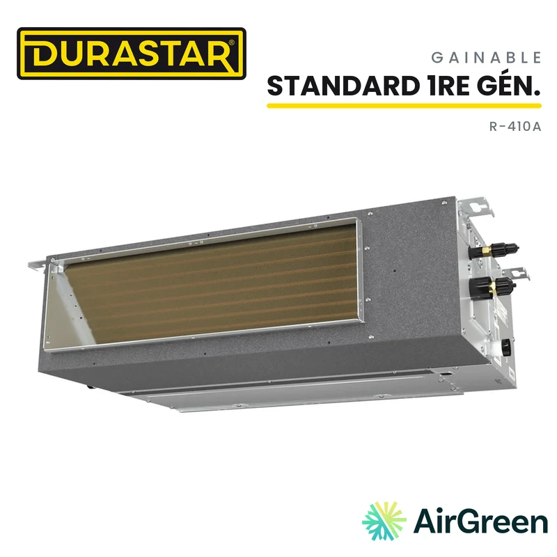 Thermopompe Gainable DURASTAR Standard 1re génération | 18000 BTU - R410A