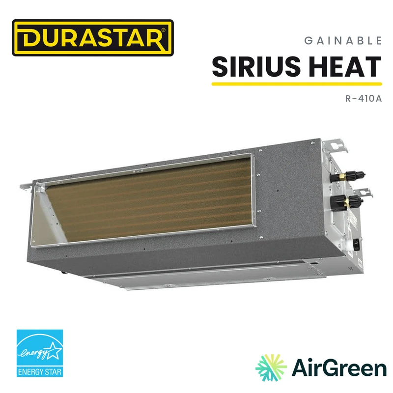 Thermopompe Gainable DURASTAR Sirius Heat | 9000 BTU - R410A