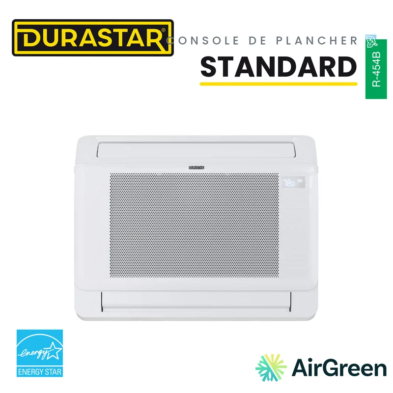 Thermopompe Console de Plancher DURASTAR Standard | 9000 BTU - R454B
