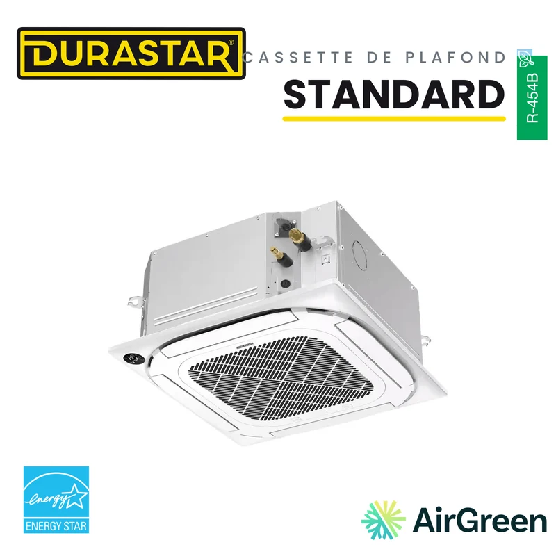 Cassette de Plafond 4-Voies DURASTAR Standard | 24000 BTU - R454B