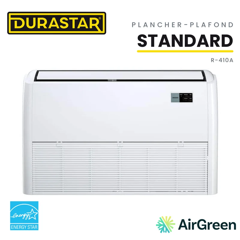 Thermopompe Plancher-Plafond DURASTAR Standard | 24000 BTU - R410A