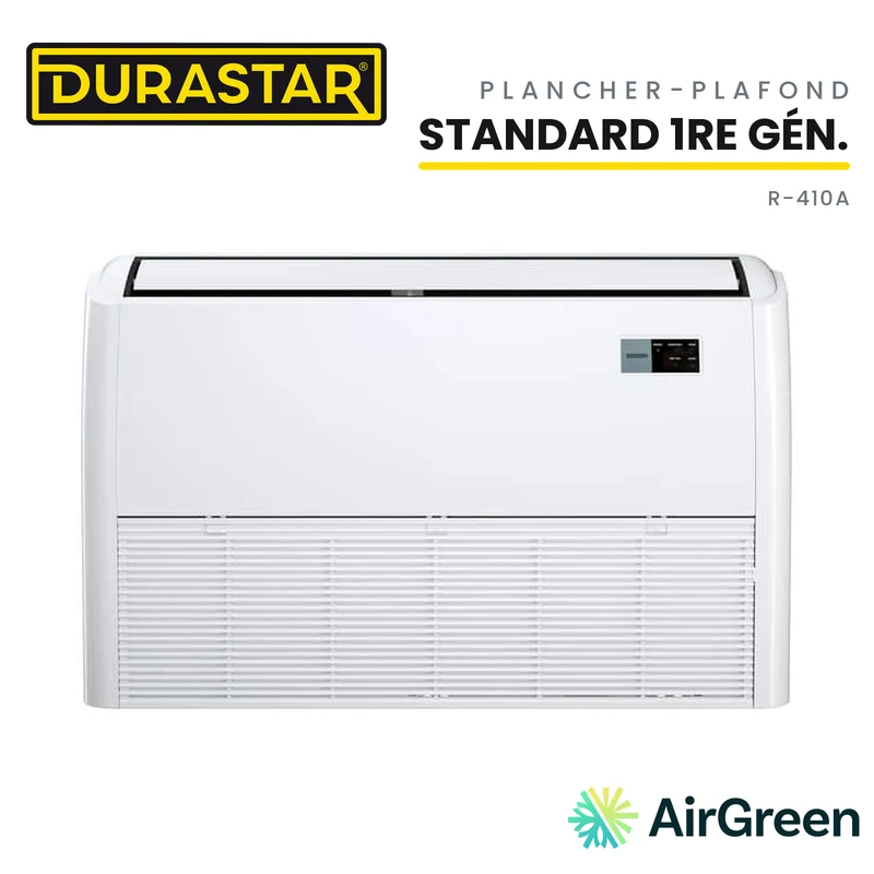 Thermopompe Plancher-Plafond DURASTAR Standard 1re génération | 18000 BTU - R410A