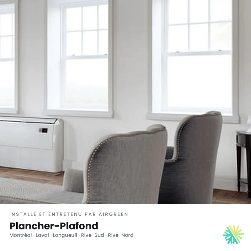 Thermopompe Plancher-Plafond DURASTAR Standard 1re génération | 18000 BTU - R410A