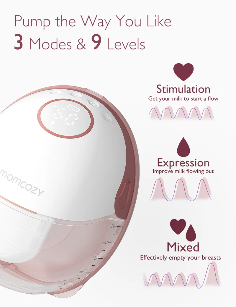 Momcozy Breast Pump M6 + 120 Breastmilk Storage Bags