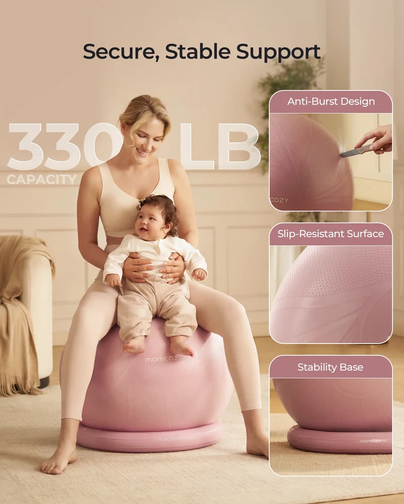 Pregnancy Essential Bundle：Pregnancy Ball & Wide Calf Compression Sports Socks