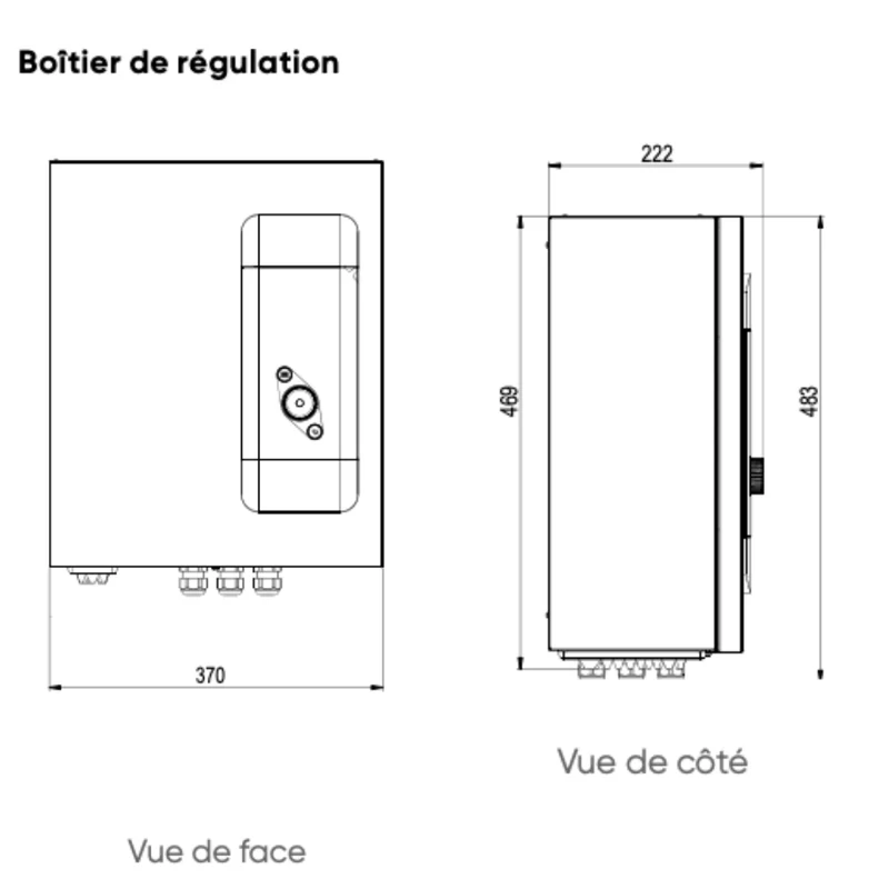 Pompe à chaleur air-eau hybride Atlantic Hybea Duo 11 kW - 25 kW