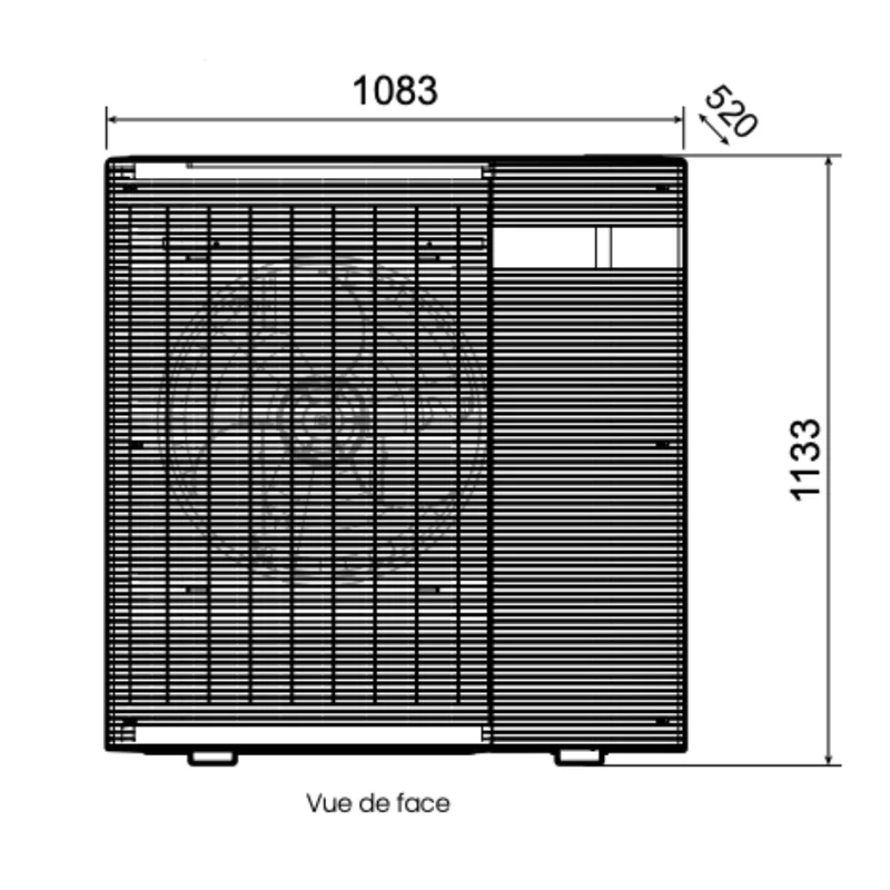 Pompe à chaleur air-eau Atlantic Alféa M Compact 10 kW Monophasé