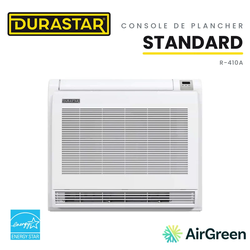 Thermopompe Console de Plancher DURASTAR Standard | 12000 BTU - R410A