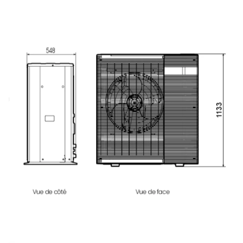 Pompe à chaleur air-eau Atlantic Alféa M 12 kW Triphasé