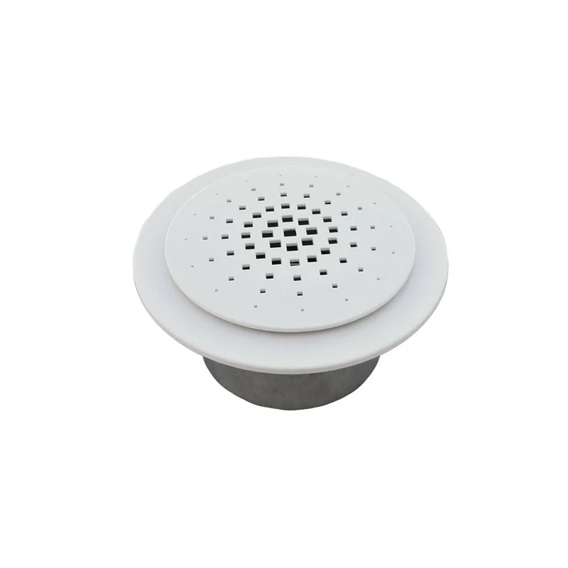 Diffuseur circulaire blanc - diamètre 200 mm avec manchon acier