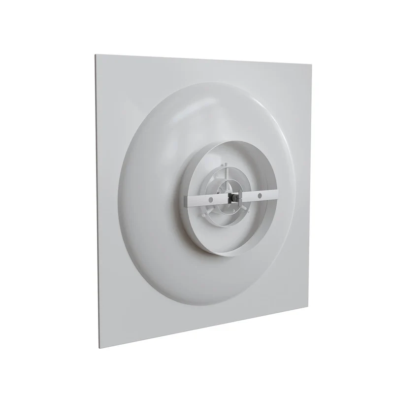 Diffuseur circulaire à déflecteurs coniques Ø 250 mm pour dalle de faux-plafond 600x600 mm