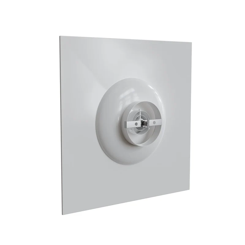 Diffuseur circulaire à déflecteurs coniques Ø 160 mm pour dalle de faux-plafond 600x600 mm