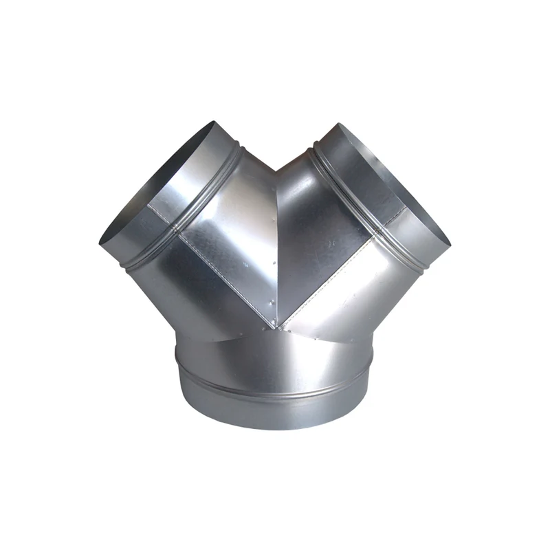Culotte réduite en acier 1 arrivée diamètre 250 mm - 2 départs diamètre 200 mm