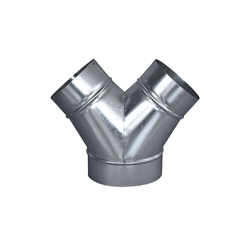 Culotte réduite en acier 1 arrivée diamètre 200 mm - 2 départs diamètre 160 mm