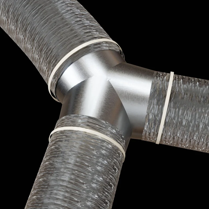 Culotte réduite en acier 1 arrivée diamètre 200 mm - 2 départs diamètre 160 mm