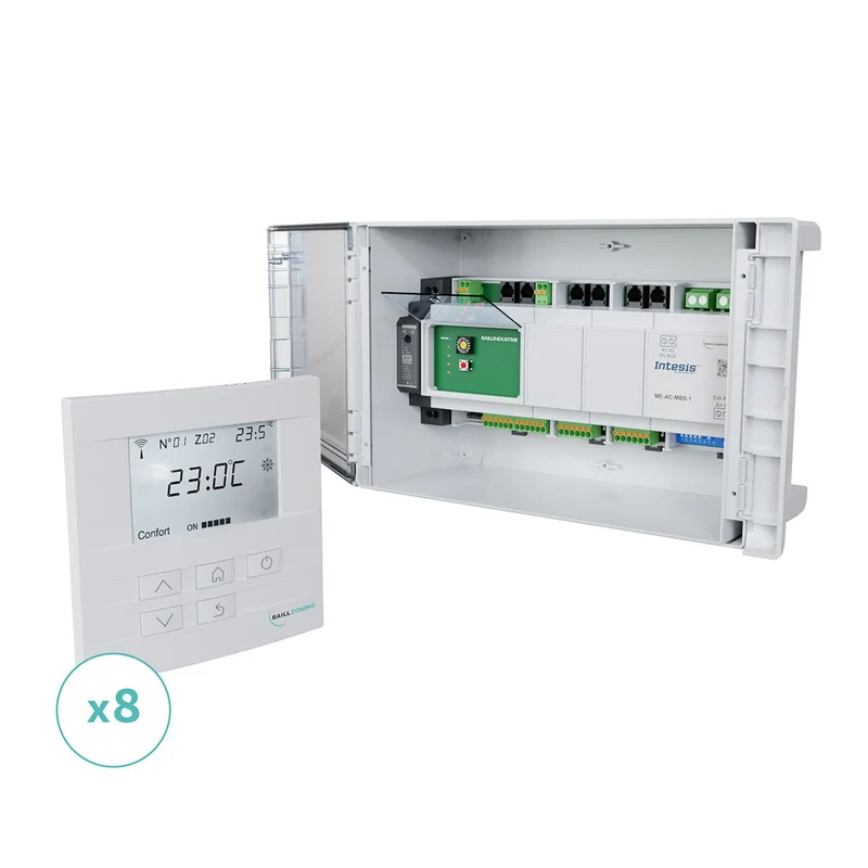 Kit de régulation BAILLZONING à 8 zones thermostats Blancs