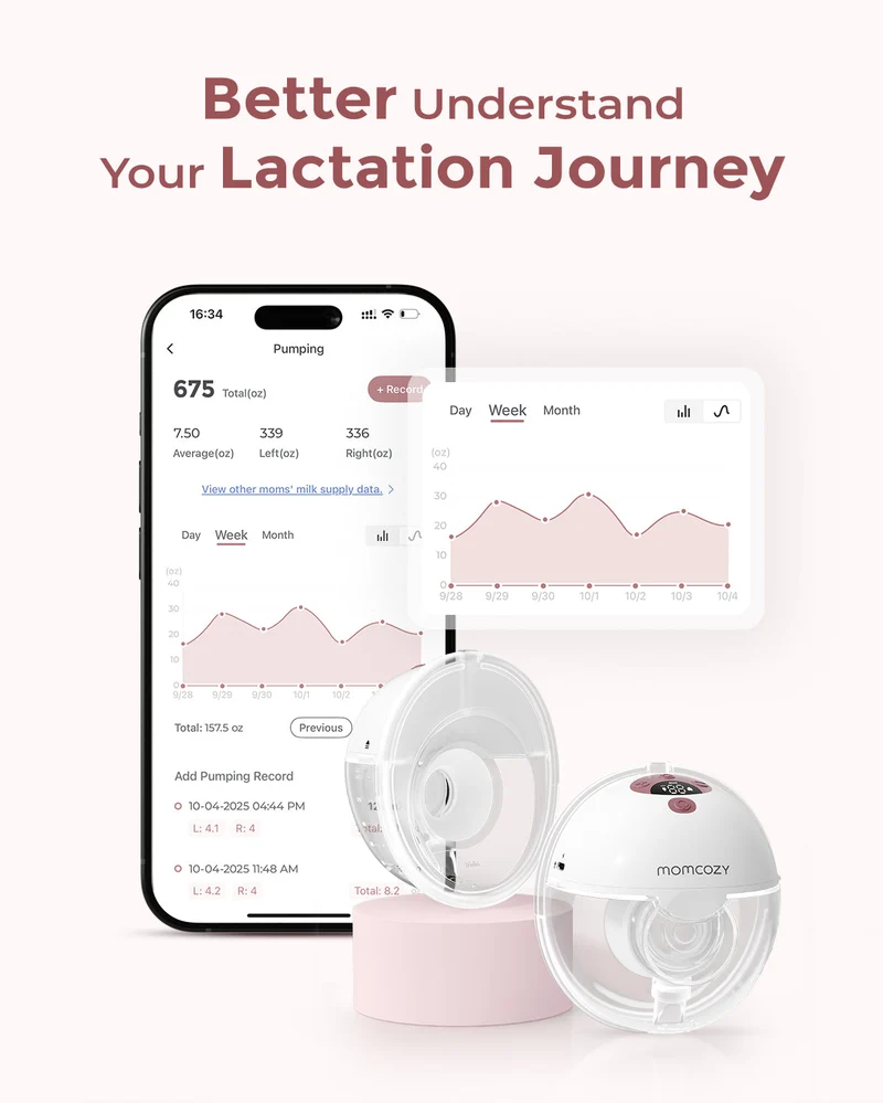 M5 Smart Heat Massager Bundle: Double M5 Smart Breast Pump and Double Breast Massager