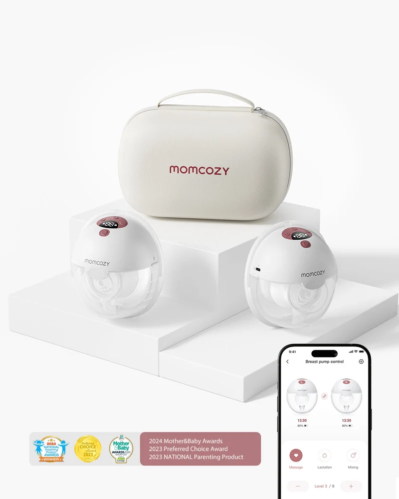 M5 Smart Heat Massager Bundle: Double M5 Smart Breast Pump and Double Breast Massager