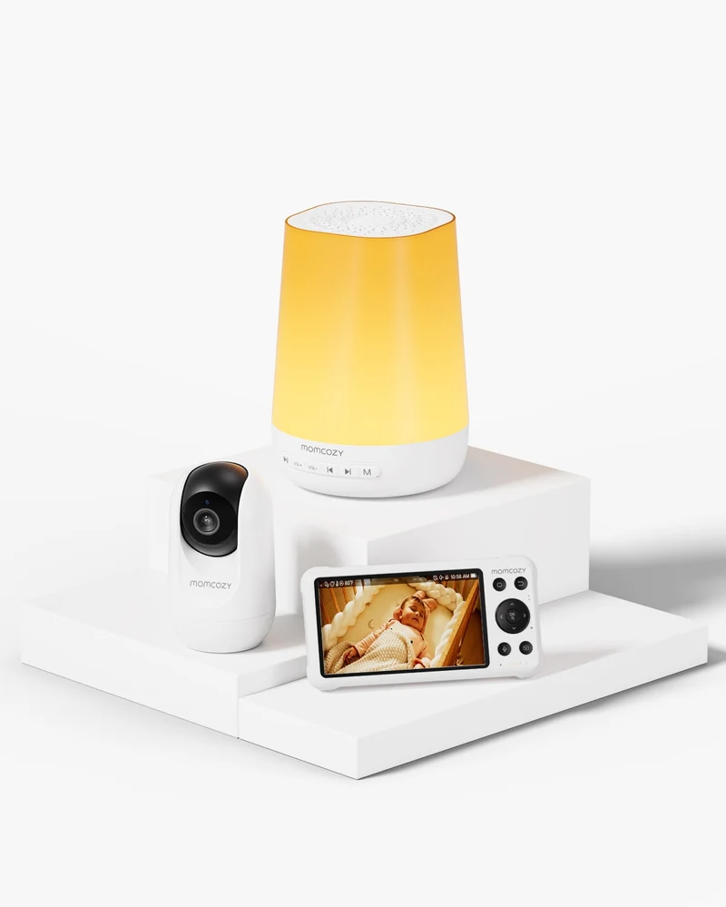 Baby Care Bundle: Smart Baby Sound Machine and Dual-mode Baby Monitor BM04
