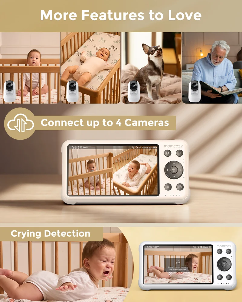 Baby Care Bundle: Smart Baby Sound Machine and Dual-mode Baby Monitor BM04
