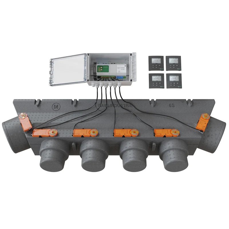Pack de régulation BAILLZONING 4 zones - plénum 6S, 6 servomoteurs - thermostats anthracite