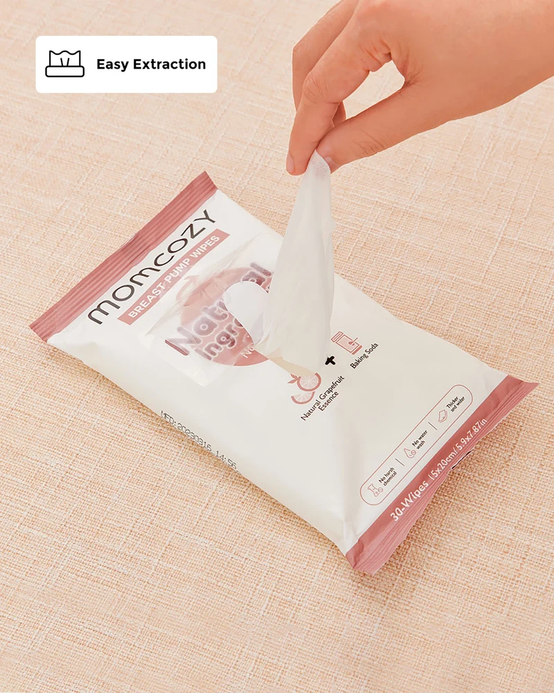 Pumping Essentials Bundle: Breast Pump Wipes, Reusable Breast Pads & Milk Storage Bags