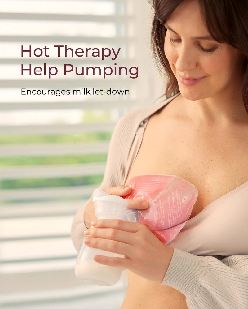 Postpartum Essentials Bundle: Hot and Cold Breast Pads & Colostrum Milk Collector