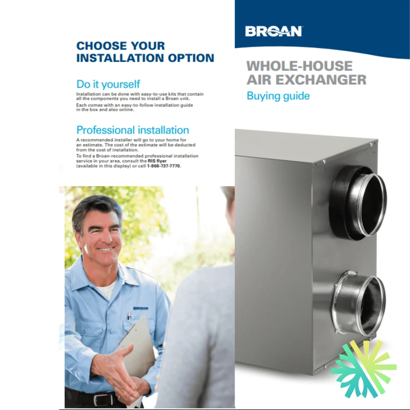 Échangeur d'Air Broan HV15 | Montréal, Laval, Longueuil, Rive Sud et Rive Nord