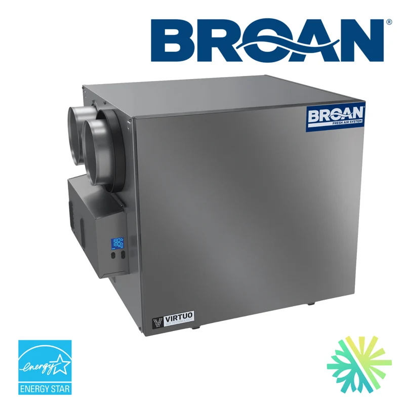 Échangeur d'Air Broan-NuTone ERV V210E75RS | Montréal, Laval, Longueuil, Rive Sud et Rive Nord