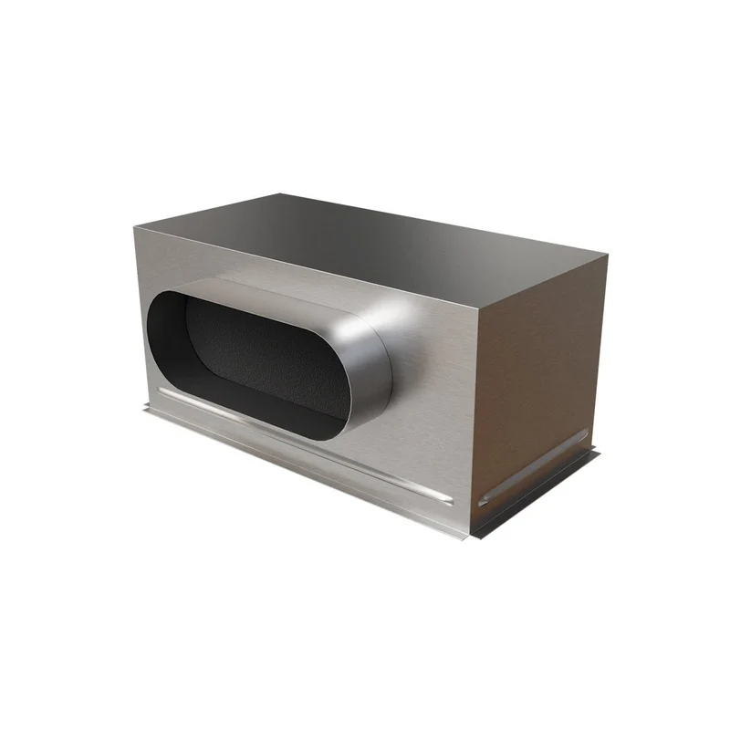 Plénum acier isolé pour grille de soufflage 400 x 200 mm - piquage latéral