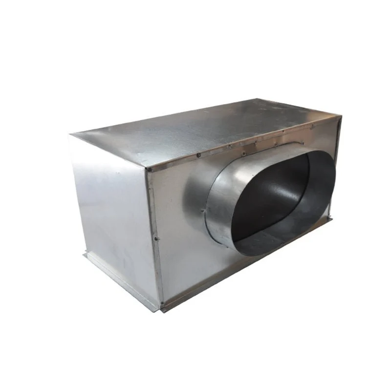 Plénum acier isolé pour grille de soufflage 400 x 200 mm - piquage latéral