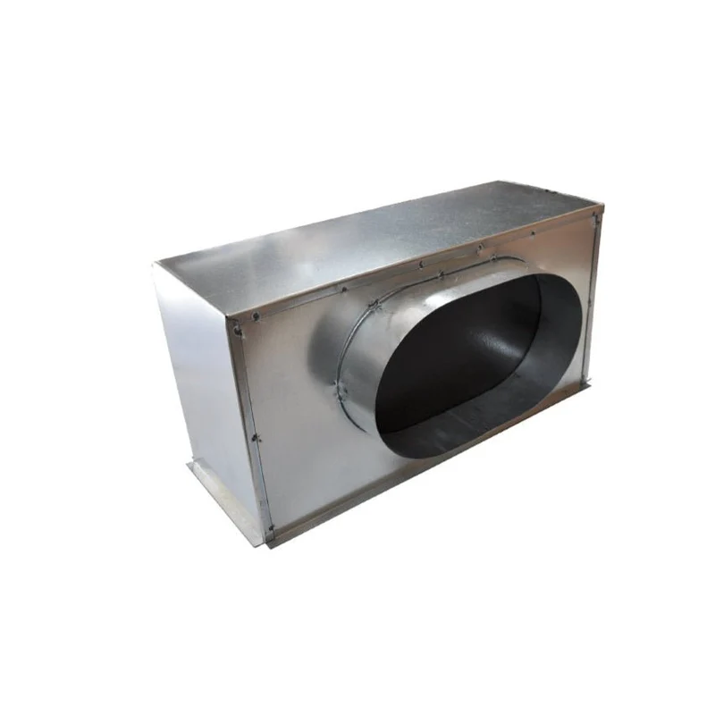 Plénum acier isolé pour grille de soufflage 400 x 150 mm - piquage latéral