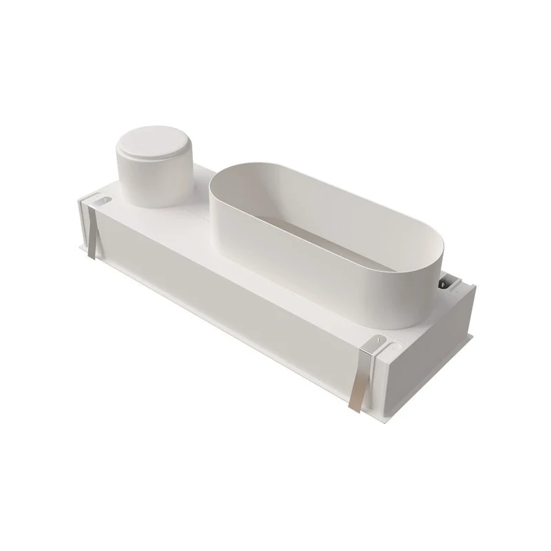 Plénum ABS pour grille de soufflage 400 x 150 mm