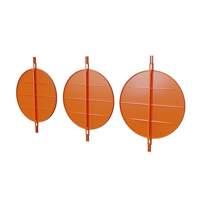 Lot de 3 volets de réglage de débit d'air en ABS de diamètre 200 mm