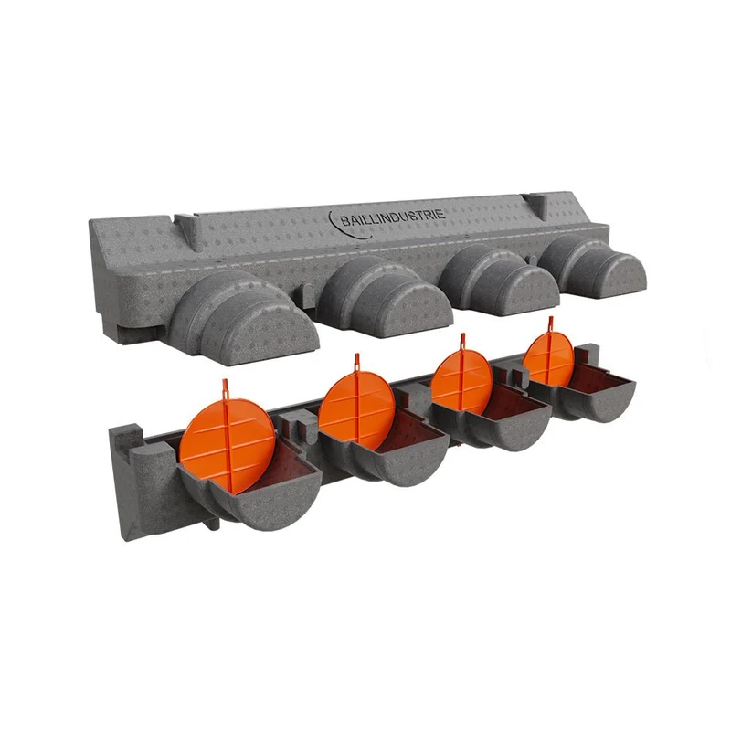 Lot de 4 volets de réglage de débit d'air en ABS de diamètre 200 mm