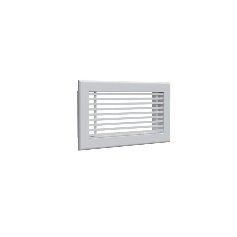 Grille de soufflage linéaire de 300x150 mm en aluminium blanc mat