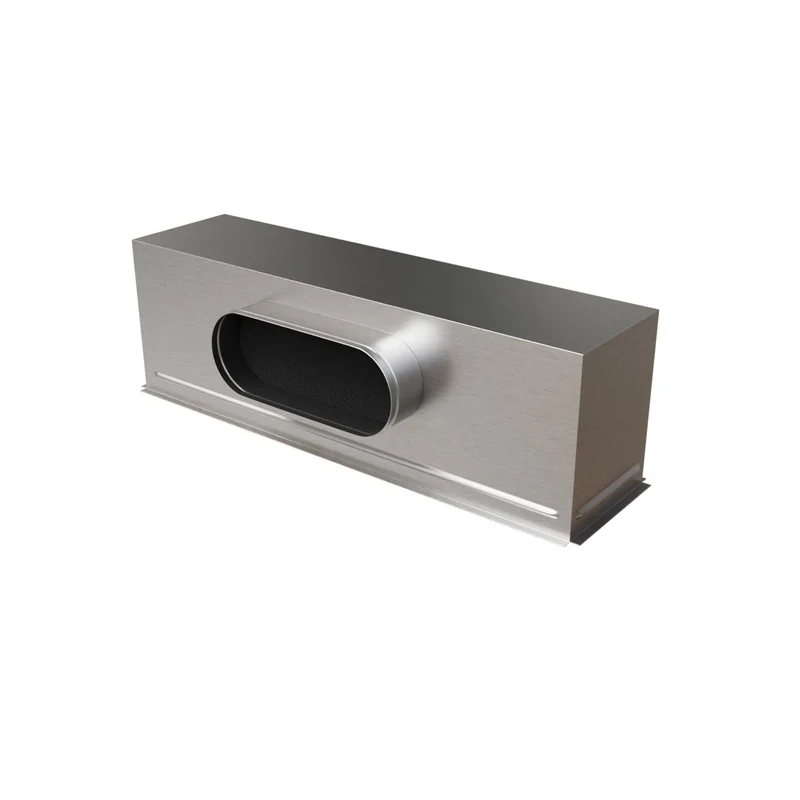 Plénum acier isolé pour grille de soufflage 600 x 150 mm - piquage latéral