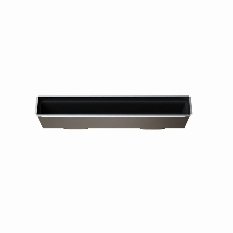 Plénum acier isolé pour grille de soufflage 800 x 100 mm - 2 piquages arrière