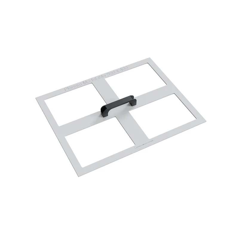 Gabarit de découpe pour plénum modulable 500 x 400 mm