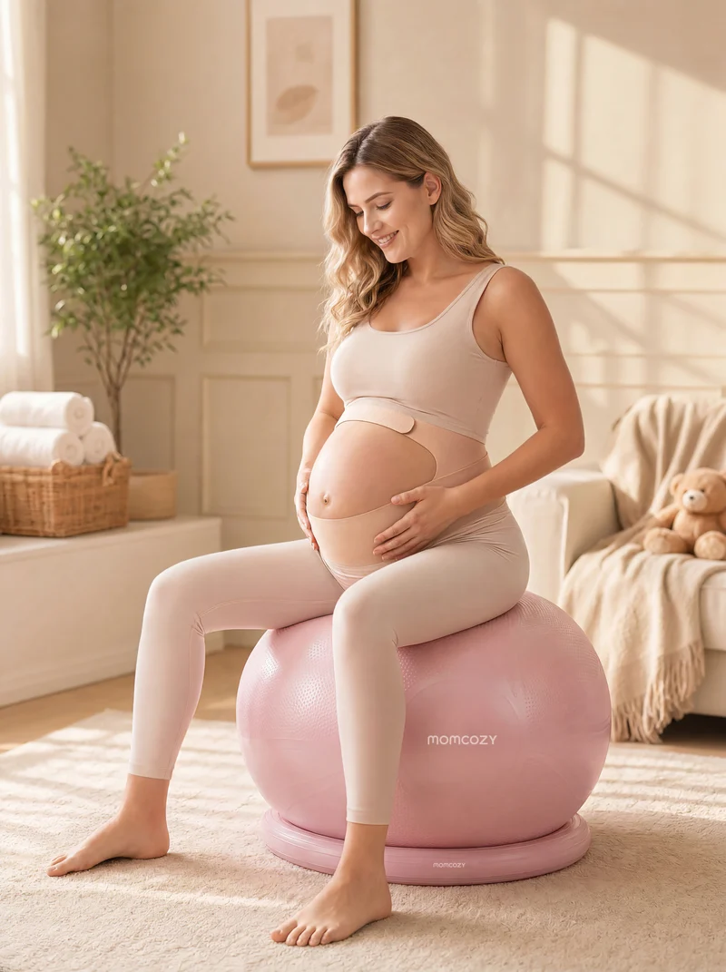 Ergonest Maternity Belly Band & BirthEase Maternity Ball Bundle