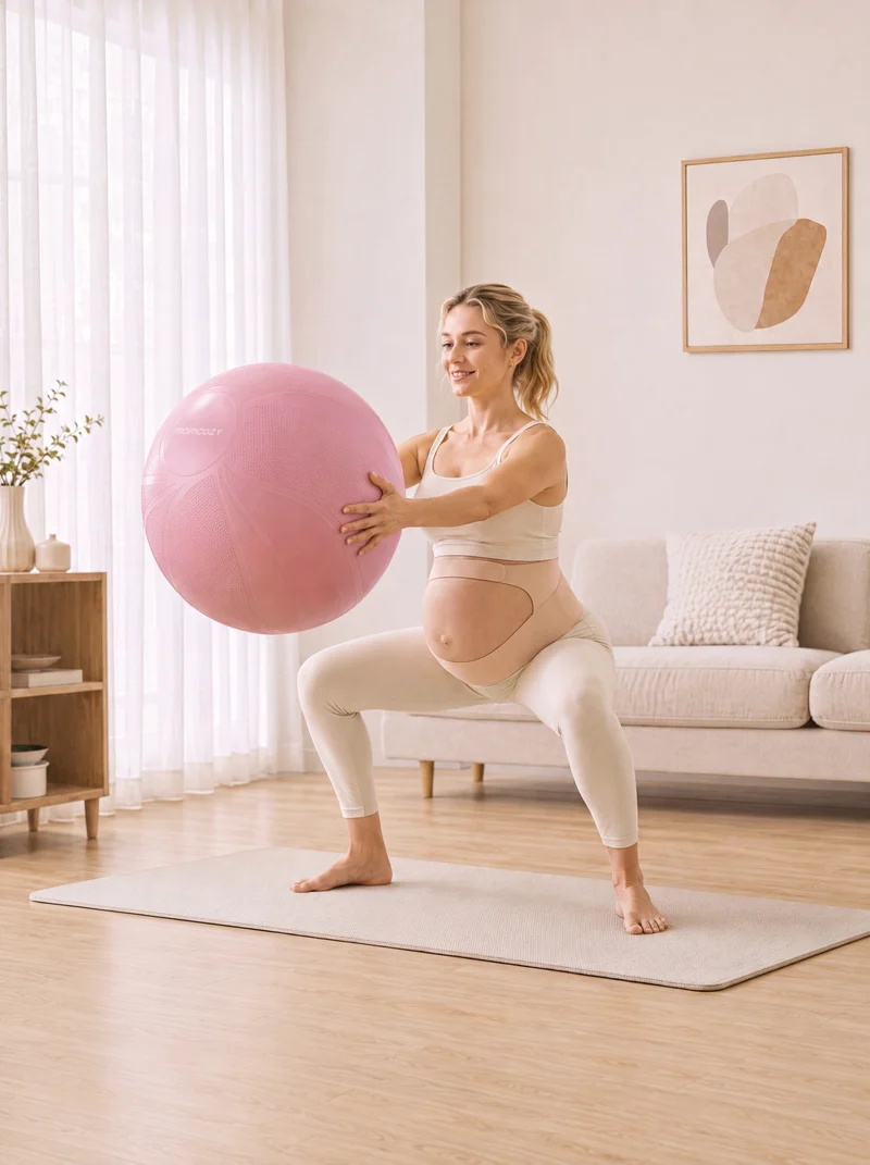 Ergonest Maternity Belly Band & BirthEase Maternity Ball Bundle