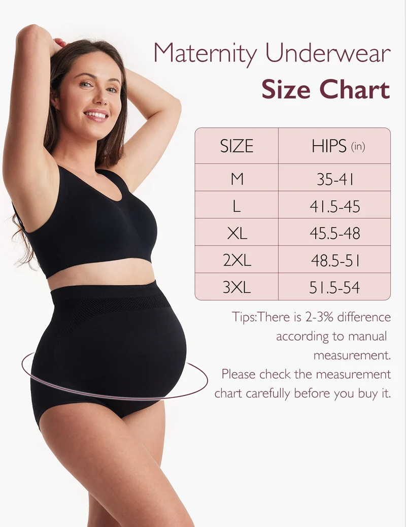 Ergonest Maternity Belly Band & High Waist Pregnancy Underwear & Pregnancy Wedge Pillows Bundle