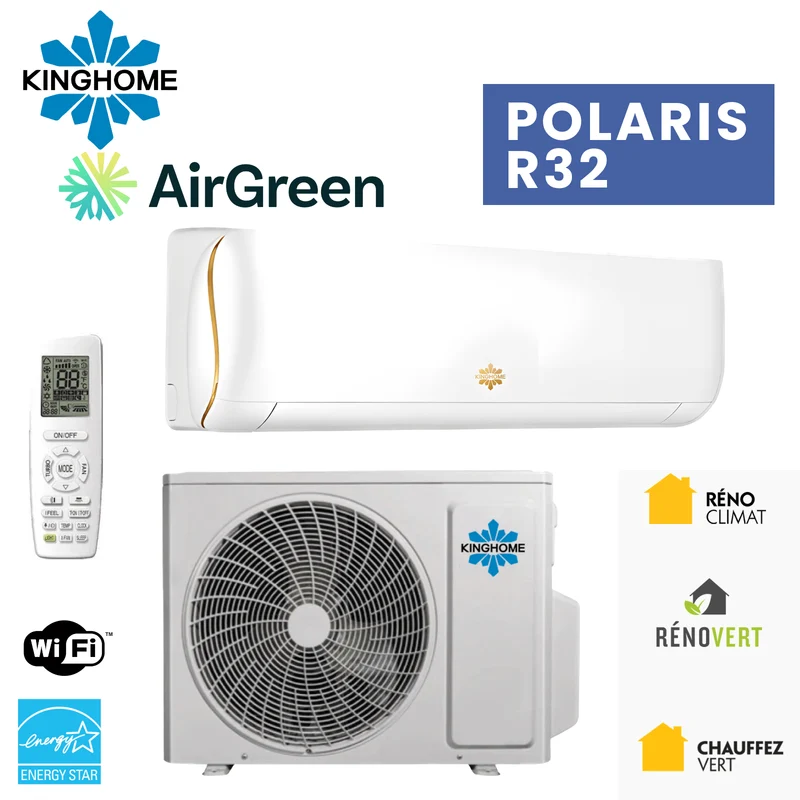 Thermopompe Murale KINGHOME Polaris R32 | 12000 BTU