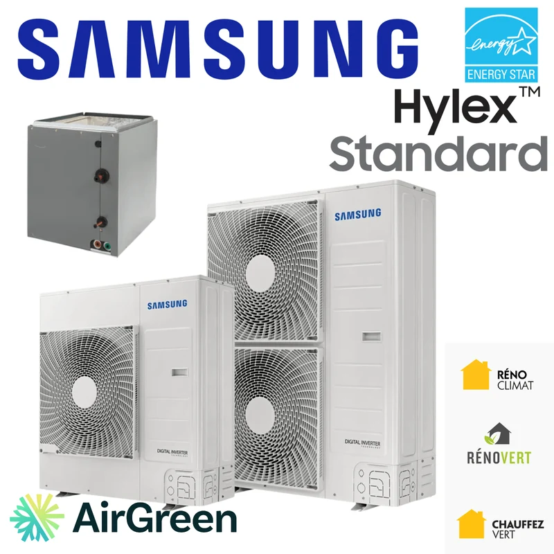 Thermopompe Centrale "ADD ON" SAMSUNG Hylex Standard | 4 Tonnes - Montréal