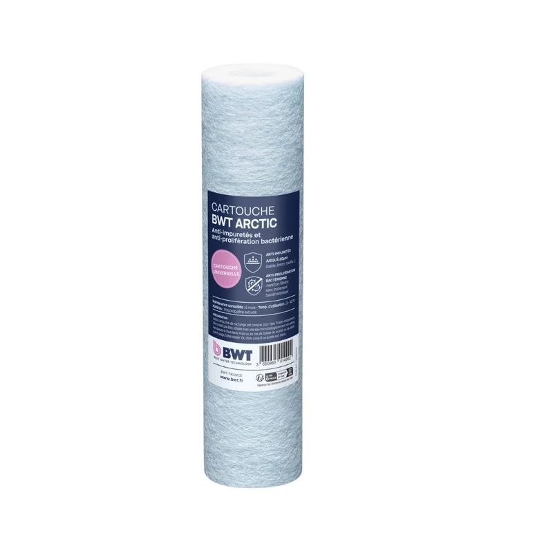 Cartouche BWT ARCTIC - anti-impuretés 20µ et anti-prolifération bactérienne