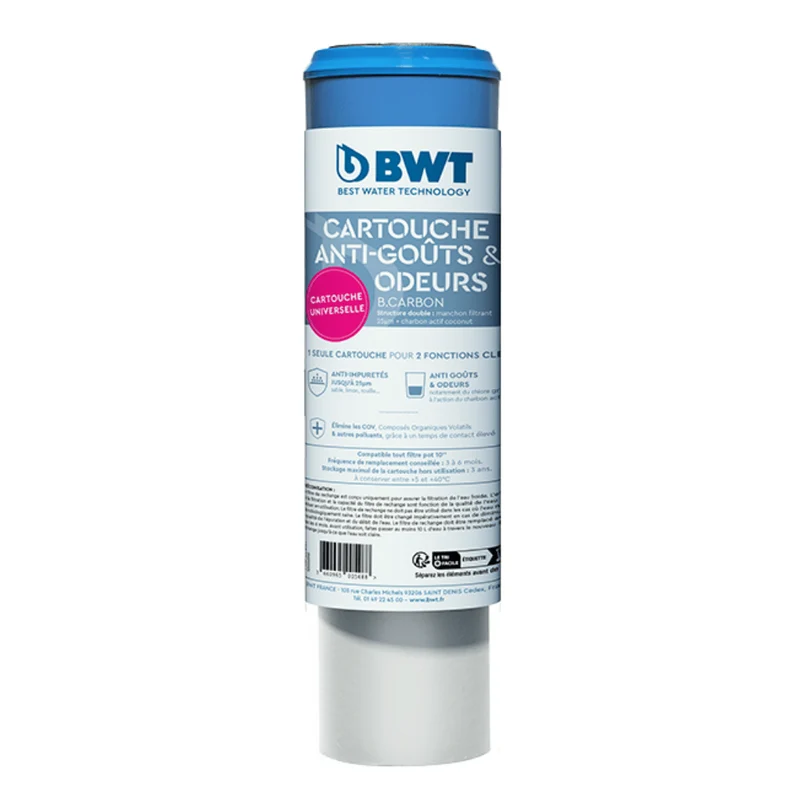 BWT Cartouche B.CARBON – Filtration anti‑goûts, odeurs et impuretés