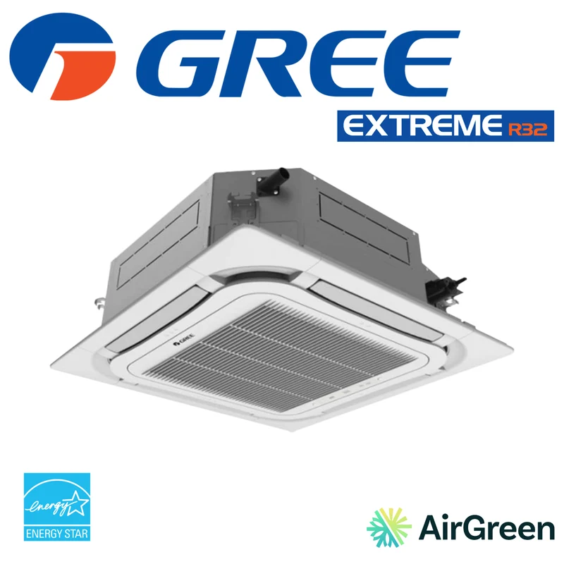 Thermopompe Cassette de plafond 8-Voies GREE EXTREME R32 | 9000 BTU