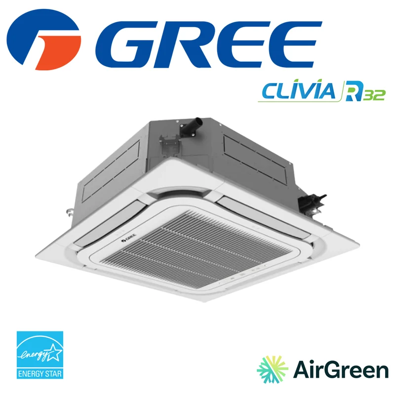 Cassette de plafond 8-Voies GREE CLIVIA R32 | 24000 BTU